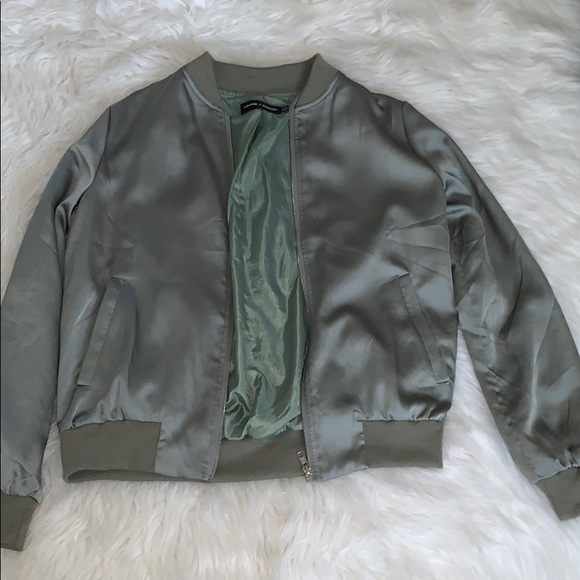 Missguided Jackets & Blazers - Carli Bybel X Missguided silk bomber jacket.